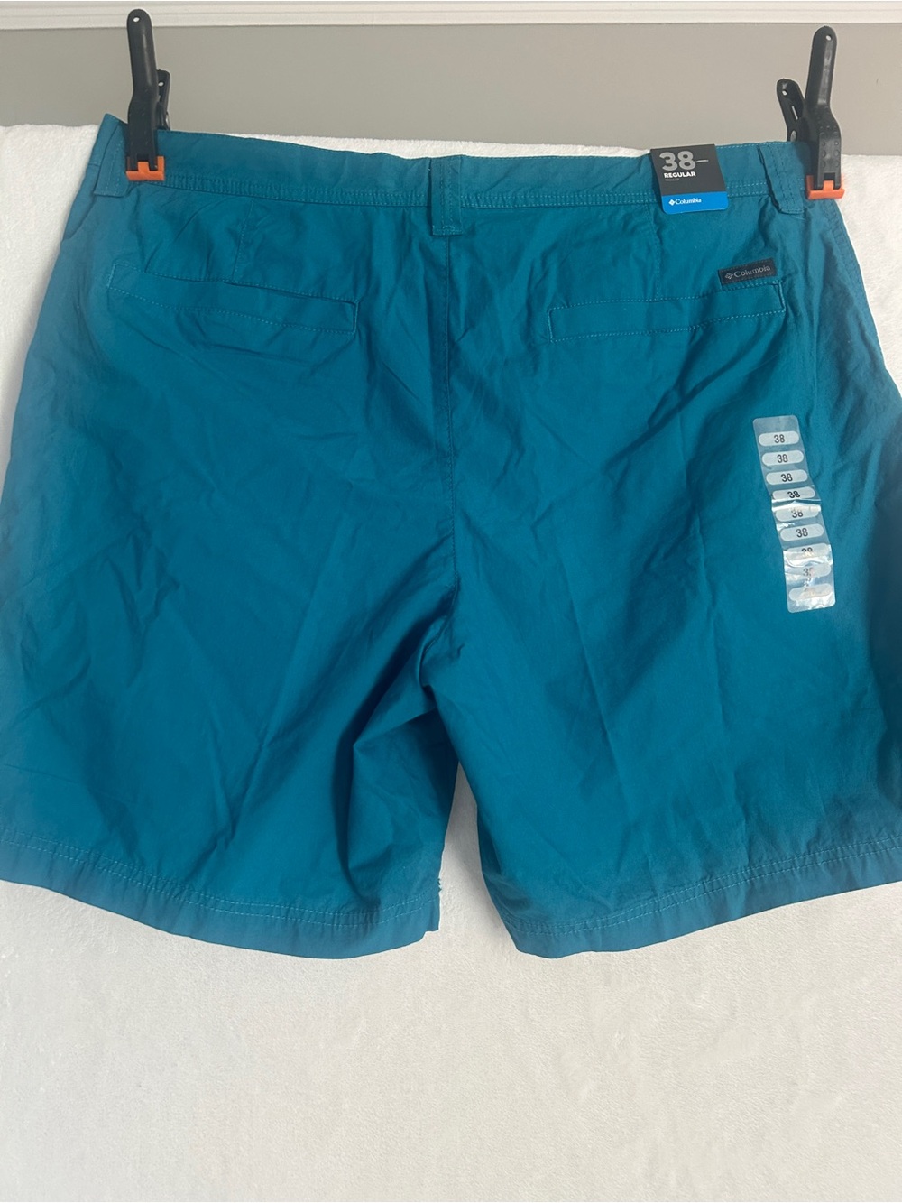 Columbia Men's Teal Quick-Dry Hybrid Shorts